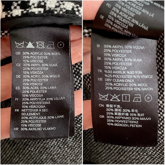 \H&M\ Houndstooth Draping Coat - Picture 16 of 16